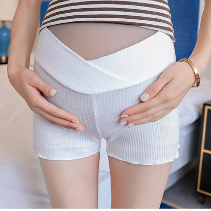 Maternity Wear,Leggings, Low-Waist Shorts, All-Match Safety Pants, Pregnant Women'S Belly Lift Pants