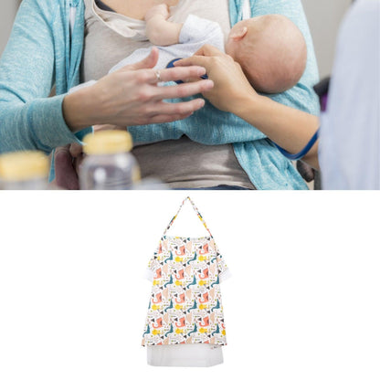 Breastfeed Apron Cover Breathable Baby Nursing Privacy Coverage Blanket with Elastic Shoulder Straps Multicolour