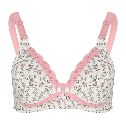 Soutien-gorge d'allaitement pré-ouvert en coton pour femmes enceintes qui allaitent, rose 38/85